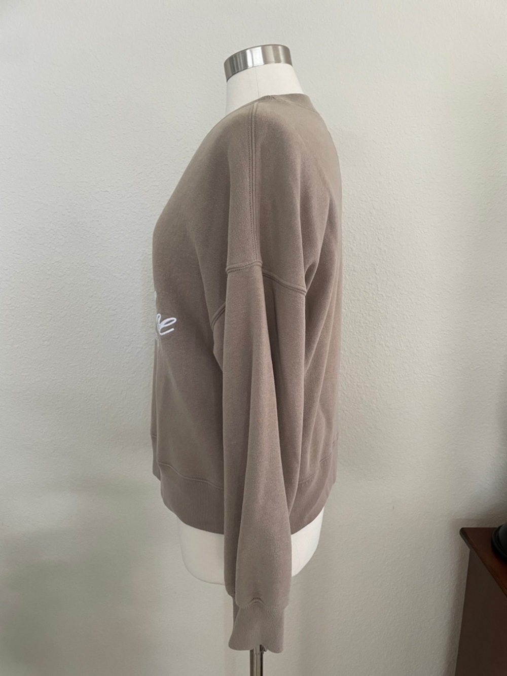 Abercrombie & Fitch Taupe Lake Tahoe Graphic Crewneck - Picture 6 of 7